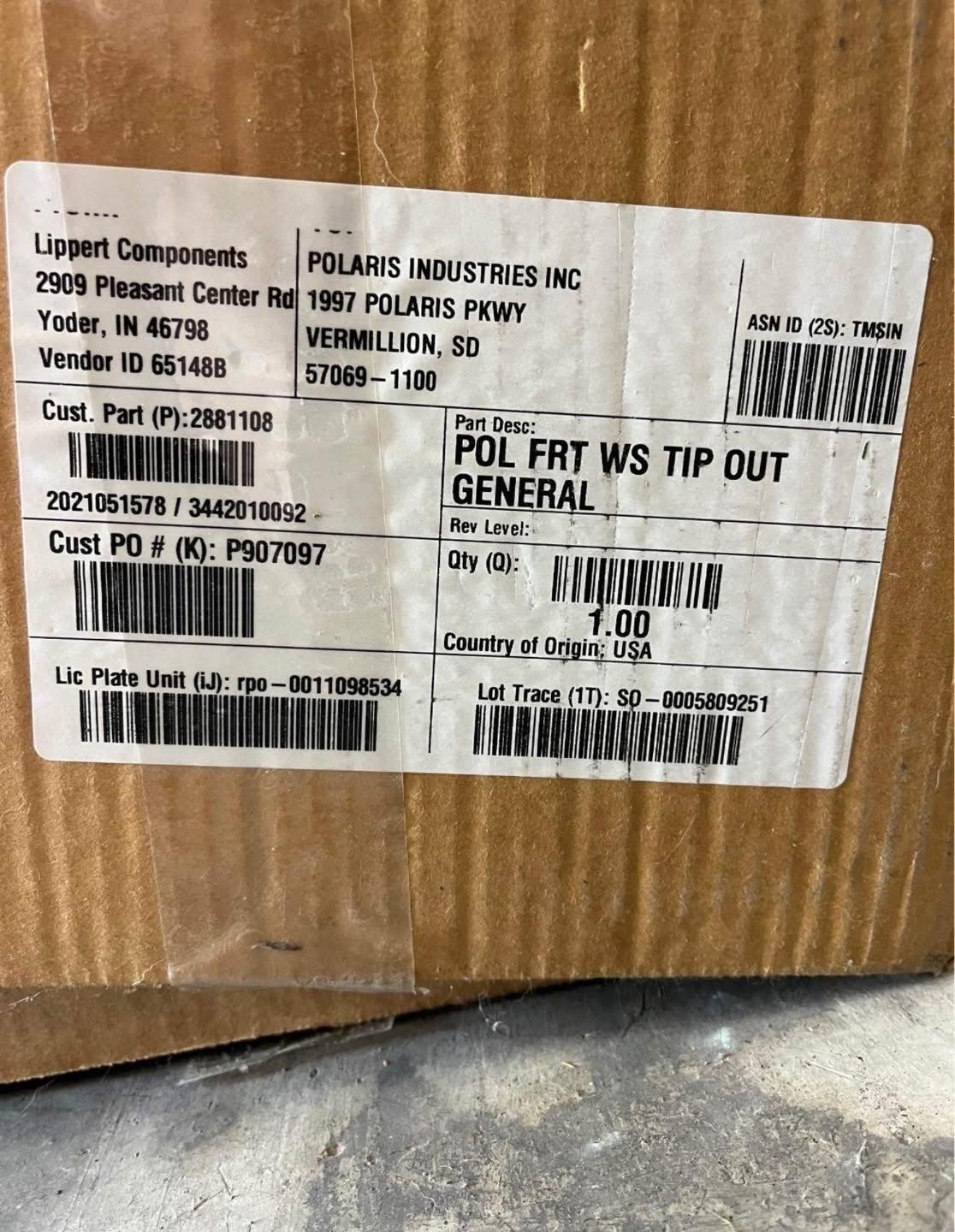 Polaris Front windshield Tip Out General - Image 5